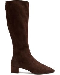 Aquazzura - Saint Honore 35 Suede Knee-High Boots - Lyst
