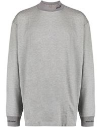White Mountaineering Logo-neckline T-shirt - Gray