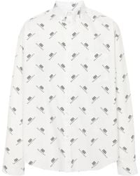 Balenciaga - Camiseta con estampado BB - Lyst