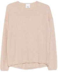 Allude - Crew-Neck Drop-Shoulder Sweater - Lyst