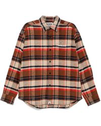 A Bathing Ape - チェック フランネルシャツ - Lyst