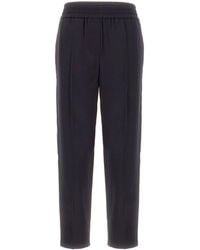 Brunello Cucinelli - Elasticated-Waistband Trousers - Lyst