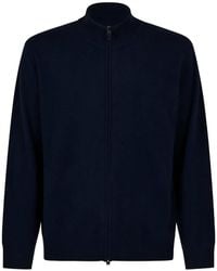Canali - Zip-Up High-Neck Cardigan - Lyst