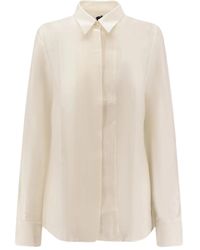 BOSS - Bisina Pleated Shirt - Lyst