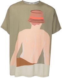 Amir Slama - Graphic-Print Short-Sleeved T-Shirt - Lyst