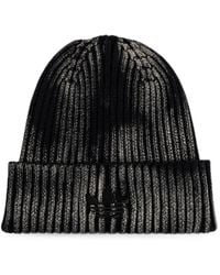 adidas - Logo-Embroidered Ribbed Beanie Hat - Lyst