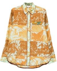 Pierre Louis Mascia - Aloe Toile De Jouy-Print Shirt - Lyst
