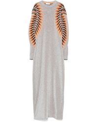 Rabanne - Lurex Jacquard Maxi Dress - Lyst