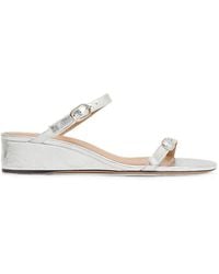 Mansur Gavriel - Zeppa Leather Sandals - Lyst