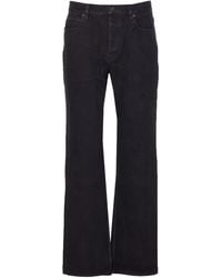 Saint Laurent - Classic-Five Pockets Logo-Patch Jeans - Lyst