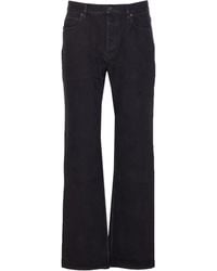 Saint Laurent - Classic-Five Pockets Logo-Patch Jeans - Lyst