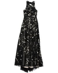 Saiid Kobeisy - Embroidered Tulle Long Dress - Lyst