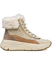 Geox - Diamanta Lace-Up Boots - Lyst