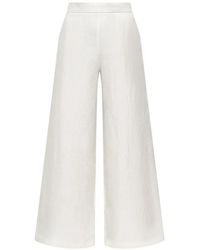 Maliparmi - Floral-Jacquard Trousers - Lyst