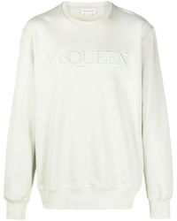 Alexander McQueen - Sweatshirt mit Logo-Stickerei - Lyst