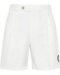 Brunello Cucinelli - Logo-Appliqué Tailored Shorts - Lyst