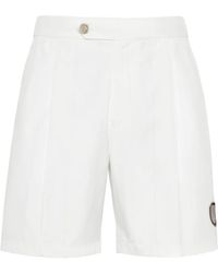 Brunello Cucinelli - Logo-appliqué Tailored Shorts - Lyst