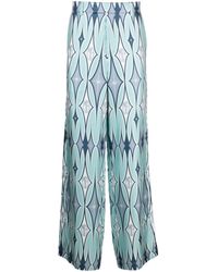 Amiri - Argyle-print Silk Trousers - Lyst