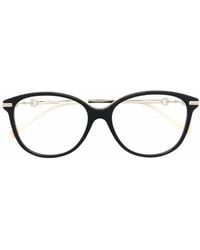 Gucci - Round-Frame Clear Glasses - Lyst