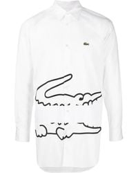 Comme des Garçons - X Lacoste Cotton Shirt - Lyst