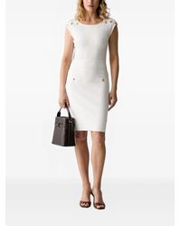 Guess - Button-Detail Knitted Midi Dress - Lyst