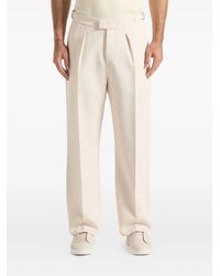 Manière De Voir - Dorian Twill Pleated Tailored Trousers - Lyst