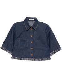 Zimmermann - Rhiannon Denim Blouse - Lyst