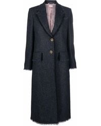 Thom Browne - Tweed Single-Breasted Coat - Lyst