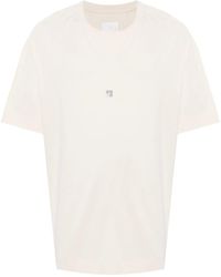 Givenchy - Katoenen T-Shirt Met 4G Detail - Lyst