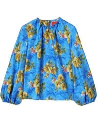 La DoubleJ - バルーンスリーブ フローラル トップ - Lyst