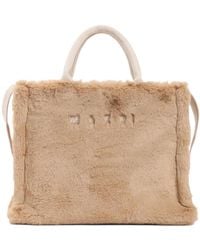 Marni - Faux-Fur Top-Handle Tote Bag - Lyst