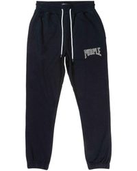 Purple Brand - Pantalones de chándal con logo bordado - Lyst