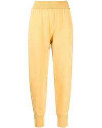 Alberta Ferretti - Ribbed-Detailing Knitted Joggers - Lyst