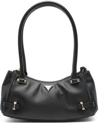 Guess - Rosalba Schultertasche Mit Logo-Schild - Lyst