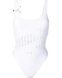 Amir Slama - Open-Knit Square-Neck One-Piece - Lyst