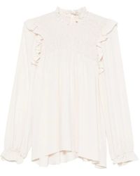 forte_forte - Ruffled Smocked Blouse - Lyst