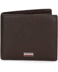 Tommy Hilfiger - Logo-Plaque Grained-Leather Wallet - Lyst