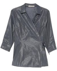 Paloma Wool - Wrap-Style Chest-Pocket Blouse - Lyst