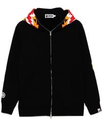 A Bathing Ape - Hoodie À Logo Brodé Au Dos - Lyst