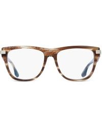 Victoria Beckham - Rectangle-Frame Glasses - Lyst