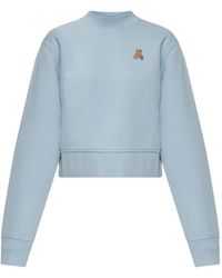 Palm Angels - Mock-Neck Long-Sleeve Sweatshirt - Lyst