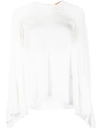 N°21 - Bluse mit ausgestellten Ärmeln - Lyst