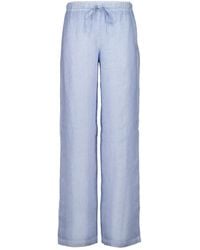 120% Lino - Drawstring Linen Pants - Lyst