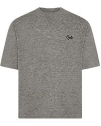 CYCLE - Gino Logo-Embroidered T-Shirt - Lyst