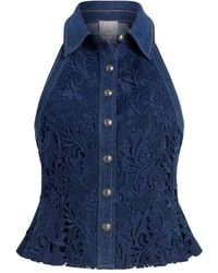 Cinq À Sept - Ronin Lace Button Top - Lyst