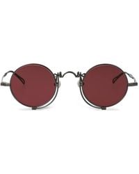 Matsuda - Engraved Round-Frame Sunglasses - Lyst