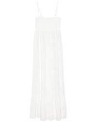 MC2 Saint Barth - Jemma Smocked Midi Dress - Lyst