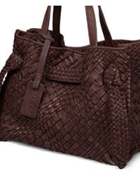 VISONA - Vittoria Woven Leather Tote Bag - Lyst