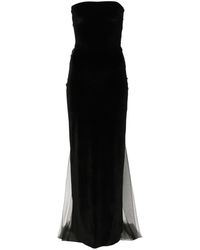 Atu Body Couture - Bow-detail Velvet Midi Dress - Lyst