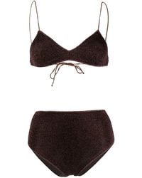 Oséree - Metallic-detail Two-piece Bikini - Lyst